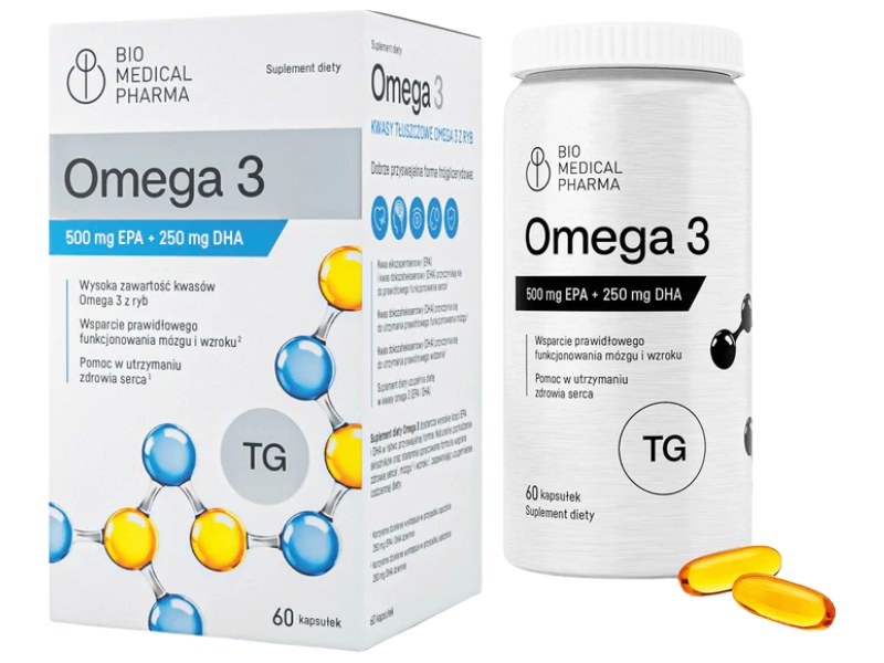 Bio Medical Pharma Omega 3, kapsułki, 60 kaps.