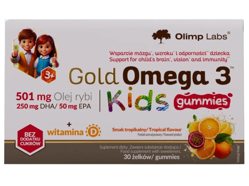 Olimp Gold Omega 3 Kids Gummies, żelki, 30 szt.