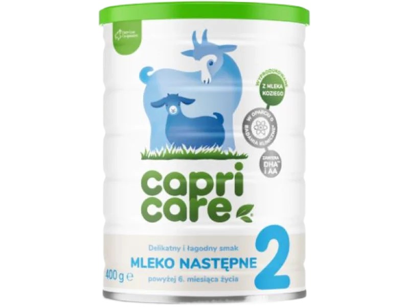 Capricare 2 mleko następne powyżej 6 miesiąca życia oparte na mleku kozim, proszek, 800 g